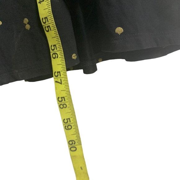 Bel Kazan Black Gold Micro Print Tapered Waist V Neck Dress Small - Picture 10 of 12